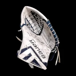 Used Bauer R5000 Goalie Leg Pads Junior Royal Blue 28"