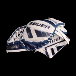 Used Bauer R5000 Goalie Leg Pads Junior Royal Blue 28