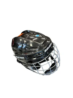 Used Bauer RE AKT 55 MD Helmet Cage Combo Black MD