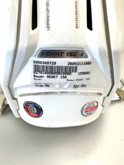 Used Bauer REAKT 150 Hockey Helmet Only White MD