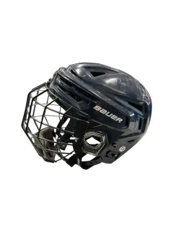 Used Bauer RE-AKT 150 S Helmet Cage Combo Navy Blue SM