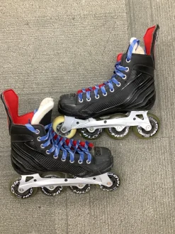 Used Bauer Roller Hockey Skates Black Senior 6