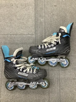 Used Bauer Roller Hockey Skates Black Junior 05