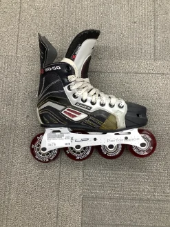 Used Bauer Roller Hockey Skates Black Junior 04