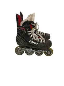 Used Bauer Roller Hockey Skates Black Junior 04