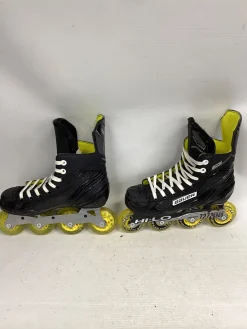 Used Bauer Roller Hockey Skates Black Junior 04