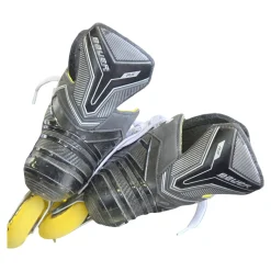 Used Bauer RS INLINE HOCKEY SKATES SZ4 Roller Hockey Skates Black Junior 04