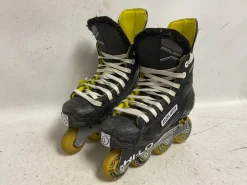 Used Bauer RS Roller Hockey Skates Black Junior 02