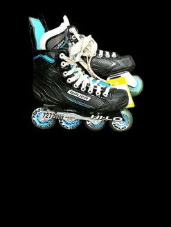 Used Bauer RSX Roller Hockey Skates Black Senior 5