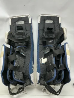 Used Bauer S190 31 +1 Goalie Leg Pads Senior White 31