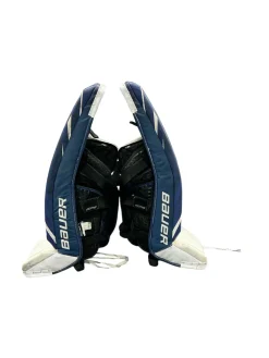 Used Bauer S190 31 +1 Goalie Leg Pads Senior White 31