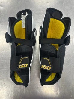 Used Bauer SUPREME 150 Junior Shin Guards White 11