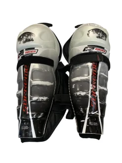 Used Bauer SUPREME 13IN Senior Shin Guards White 13"
