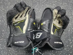 Used Bauer SUPREME 3S PRO Junior Gloves Black 11