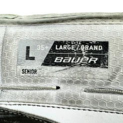 Used Bauer SUPREME ULTRA SONIC Goalie Leg Pads Senior White 35"