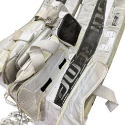 Used Bauer SUPREME ULTRA SONIC Goalie Leg Pads Senior White 35