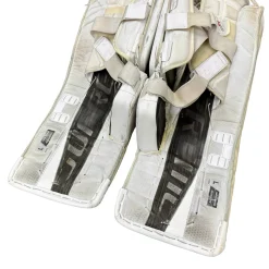Used Bauer SUPREME ULTRA SONIC Goalie Leg Pads Senior White 35