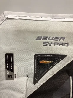 Used Bauer SV PRO LEG PADS Goalie Leg Pads Senior White 33"