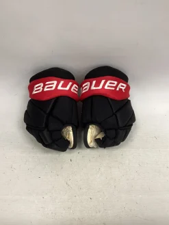 Used Bauer TEAM GLOVES Junior Gloves Black 11