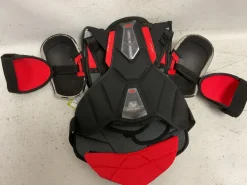 Used Bauer VAPOR 3XPRO Intermediate Shoulder Pads Black And Red MD