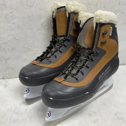 Used Bauer WHISTLER Mens Softboot Skate Grey Senior 12