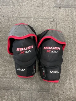 Used Bauer X100 Senior Elbow Pads MD