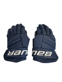 Used Bauer X Senior Gloves Navy Blue 14
