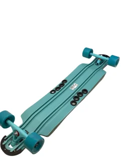 Used BEERCAN BOARDS HAMMERHEAD Complete Skateboard Teal Long