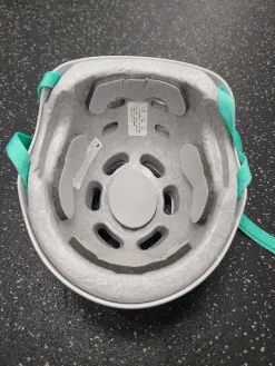 Used Bell Skateboard Helmet Green/White SM