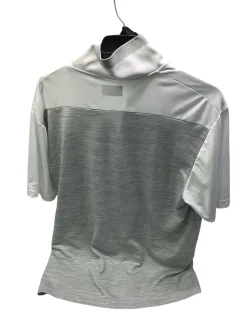 Used Ben Hogan PERFORMANCE DRI-FIT WHT/GRY POLO S.S. Golf Shirt M White XL