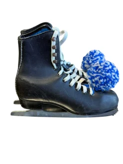 Used BLACK FIGURE SKATES Mens Figure Skate Black Senior 8