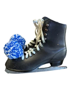 Used BLACK FIGURE SKATES Mens Figure Skate Black Senior 8