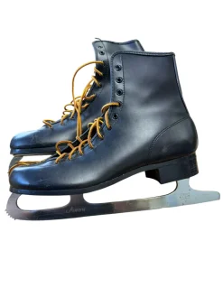 Used BLACK Mens Figure Skate Black Senior 8