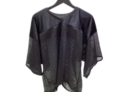 Used BLACK PRACTICE JERSEY FB Top Adult Black LG