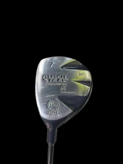Used BLACK STEEL 7 WOOD 24 DGR LH Mens Fairway Wood LH 7 Wood