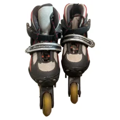 Used Bladerunner ABEC 1 ADJUSTABLE 1-4 Junior Rec Fitness Skates Black Adjustable