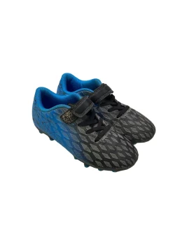 Used BLK/BLUE SOCCER CLEATS Soccer Cleats Black And Carolina Blue Youth 13.0