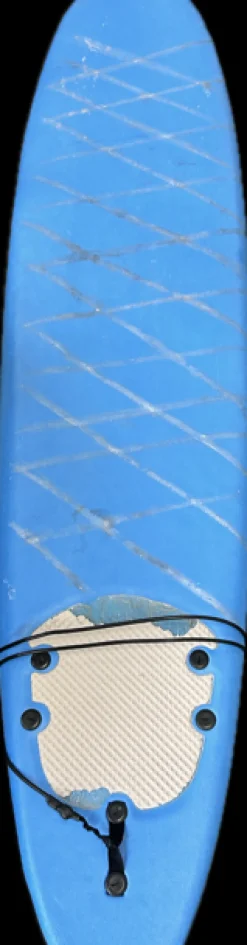 Used BLUE FOAM Surfboard Royal Blue 8Ft