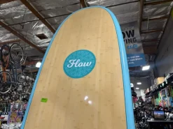Used Boardworks Flow Stand Up Paddleboard SUP - Bamboo/Teal/Blue - 9'11