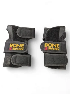 Used Boneshieldz Skateboard Wrist Guards Black SM