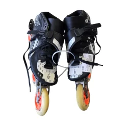 Used BONT JET SPEED SKATES Racing Inline Skates Black Senior 6