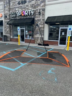 Used Bownet Lacrosse Goal Halo Lacrosse Barrier Net