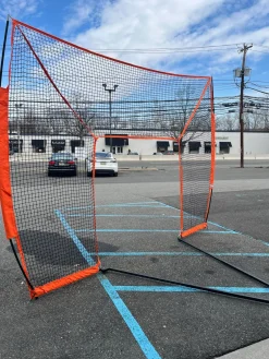 Used Bownet Lacrosse Goal Halo Lacrosse Barrier Net