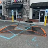 Used Bownet Lacrosse Goals halo lacrosse barrier net