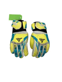 Used Brava GOALIE GLOVES Soccer Goalie Gloves Yellow 5