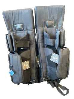 Used Brians N3TZERO Goalie Leg Pads Junior Black 29