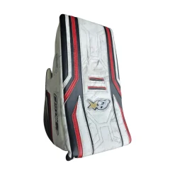Used Brians OPTIKX3 BLOCKER JR Junior Goalie Blocker White