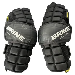 Used Brine CLUTCH Lacrosse Arm Pads/Guards Black LG