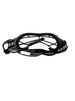 Used Brine Dynasty II Womens Lacrosse Goggles Facial Protector Grey/Black