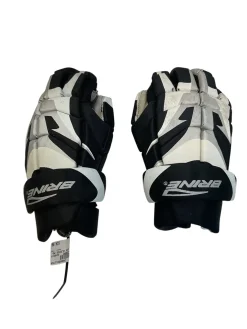 Used Brine TYRO Lacrosse Gloves Mens Black MD